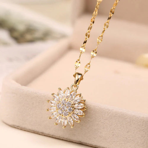 COLLAR GIRASOL + JOYERO