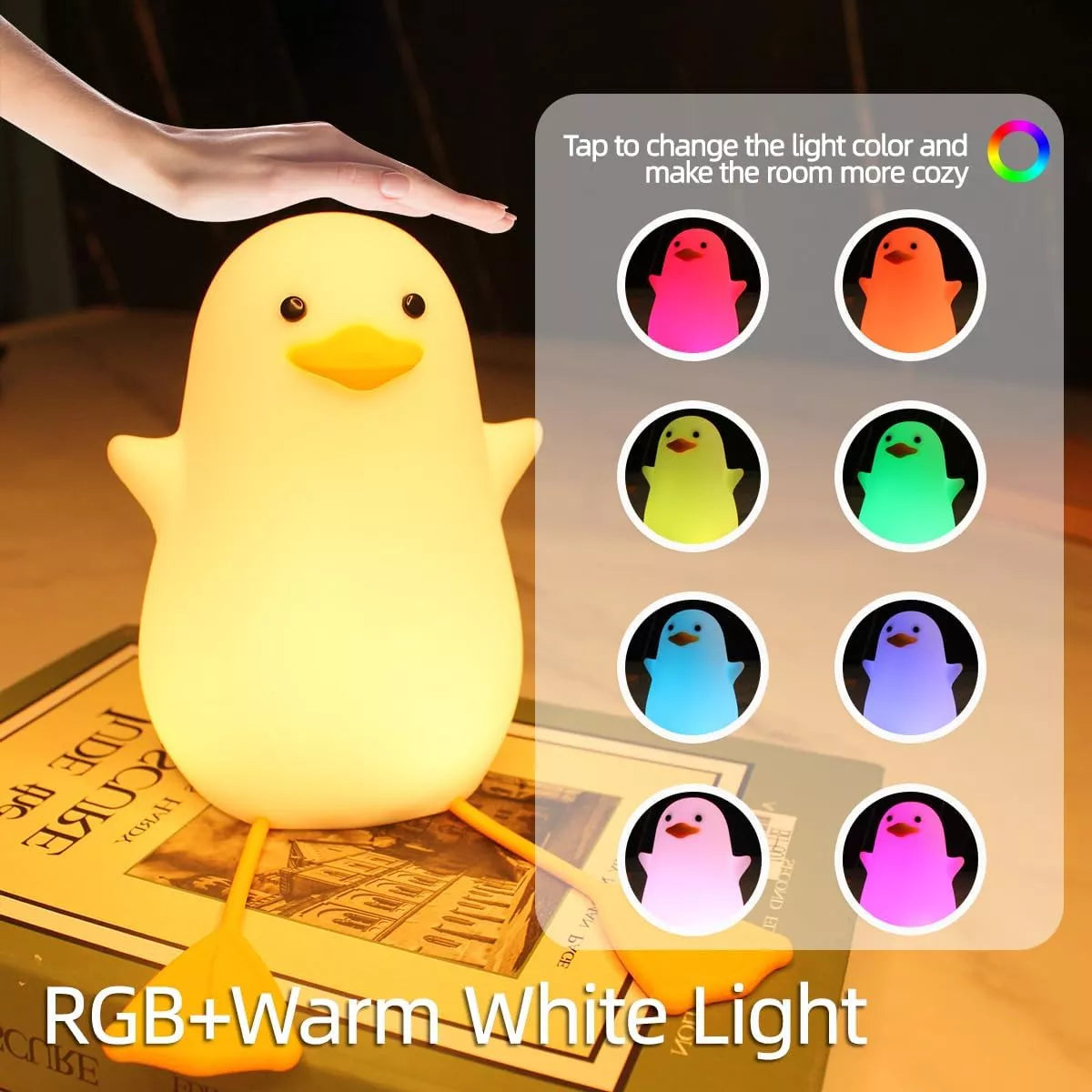 LAMPARA TOUCH DE PATITO