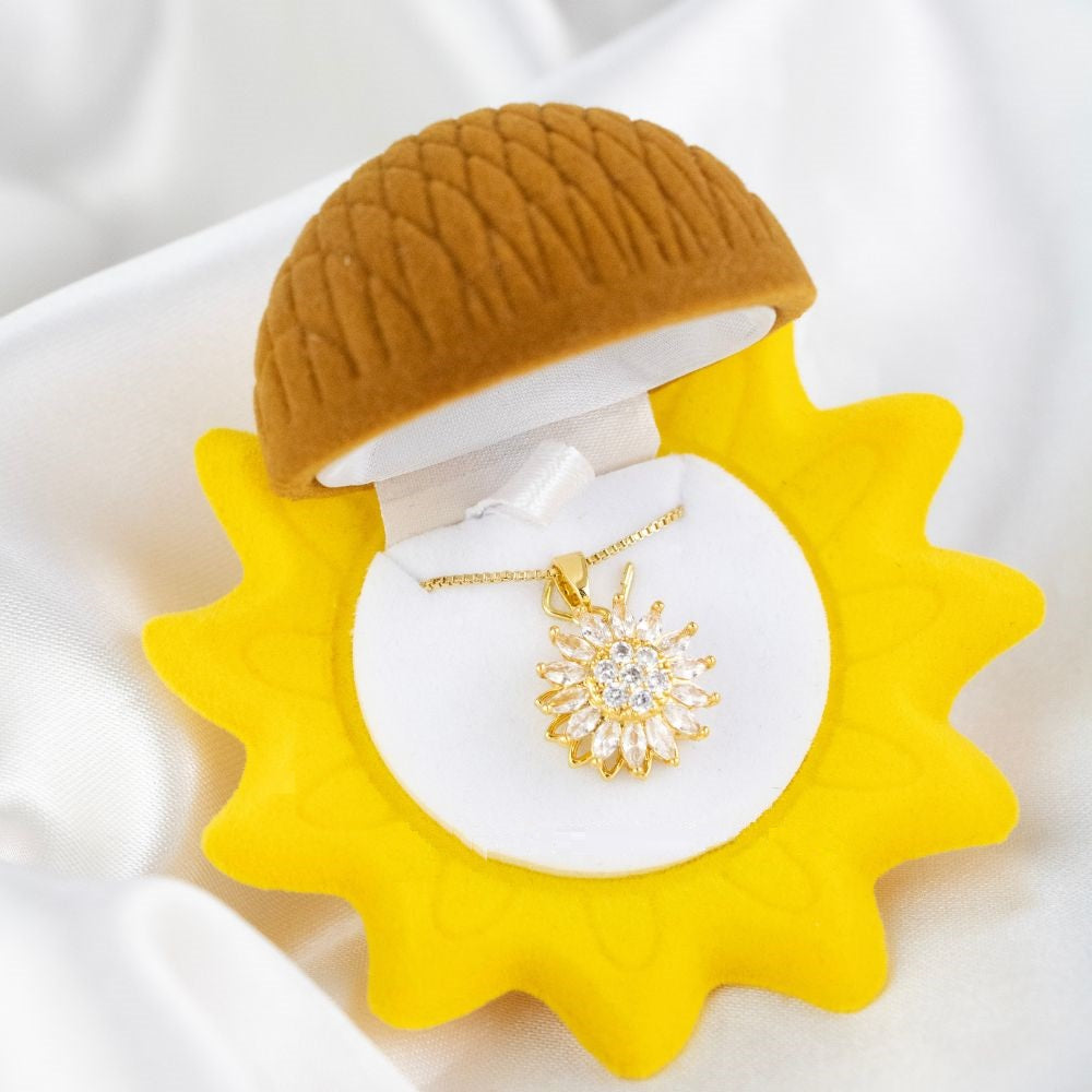 COLLAR GIRASOL + JOYERO