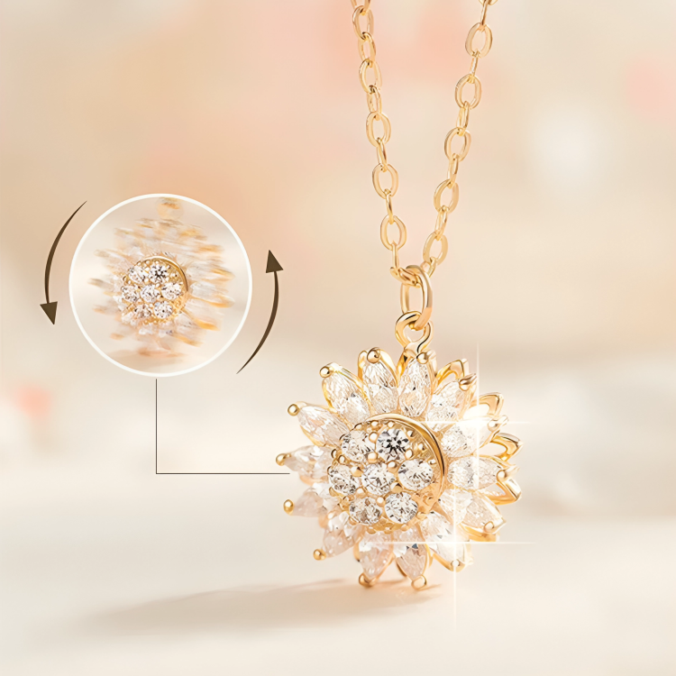 COLLAR GIRASOL + JOYERO