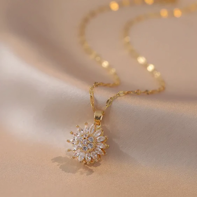 COLLAR GIRASOL + JOYERO